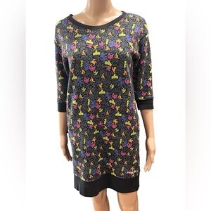Keith Haring Uniqlo maximalist all over print top mini dress SPRZNY -XS